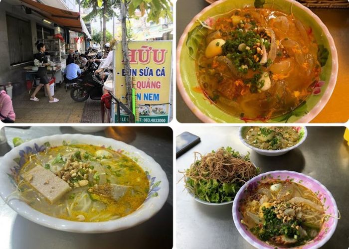 Tô bún hấp dẫn tại Quán Hữu - Quán bún sứa ngon ở Ninh Thuận