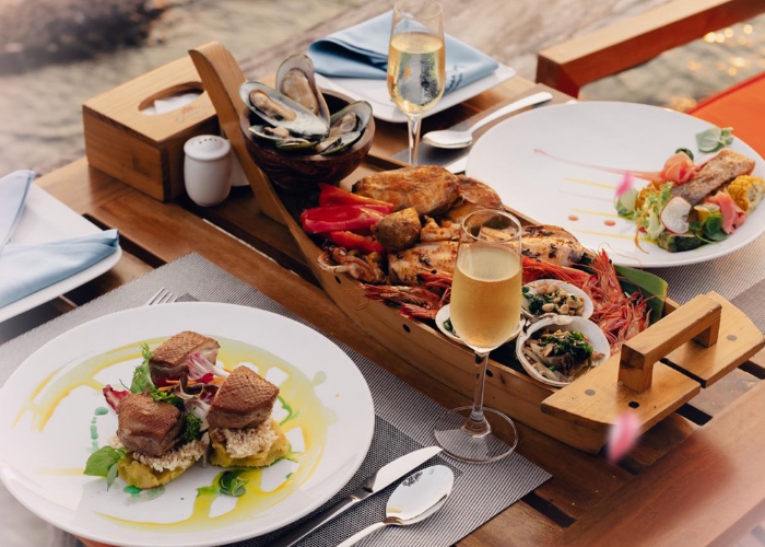 Các món ăn ở Tree House Restaurant được trình bày vô cùng công phu, bắt mắt