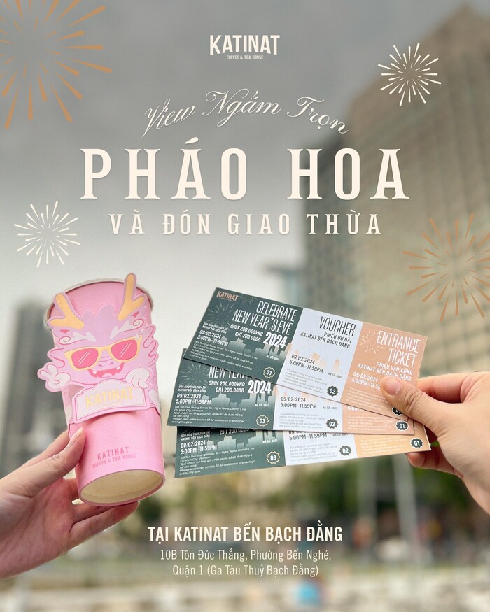 Địa điểm đi chơi Tết ở TP HCM - Các quán cafe view bắn pháo hoa đẹp Địa điểm đi chơi Tết ở TP HCM - Các quán cafe view bắn pháo hoa đẹp