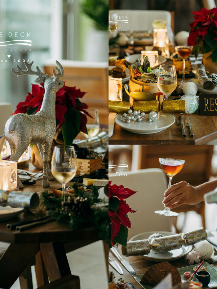 Nhà hàng có menu giáng sinh ở TP HCM - The Deck Saigon
