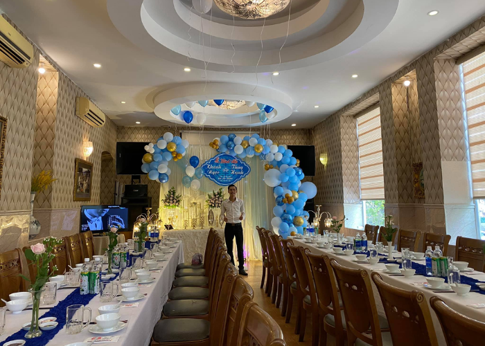 Đông Dương - nhà hàng tổ chức tất niên tốt nhất Đà Nẵng có đa dạng các phòng riêng tư phục vụ cho việc tổ chức, setup tiệc