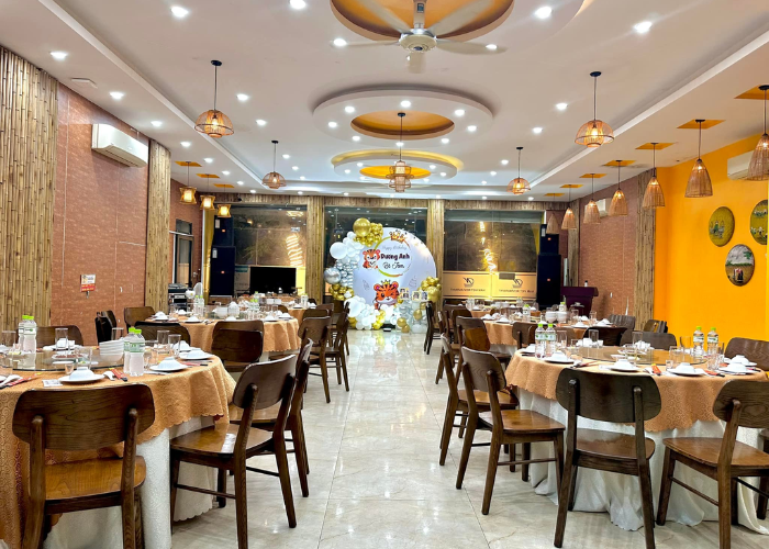 Tại nhà hàng Nam Việt cùng có dịch vụ trang trí, setup tiệc đáp ứng mọi nhu cầu của thực khách trong dịp tất niên