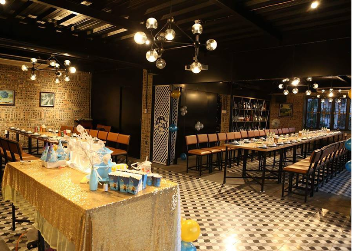 Nhà hàng Anlame có không gian rỗng rãi với dịch vụ setup theo yêu cầu, xứng đáng là một trong những nhà hàng tổ chức tất niên tốt nhất ở Hải Phòng