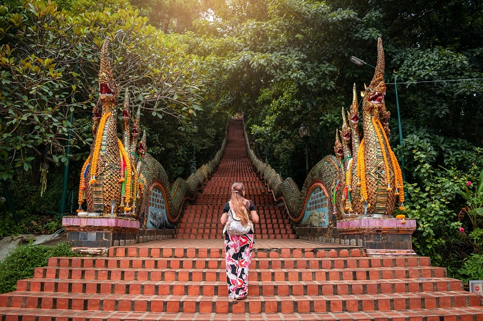 Chùa Doi Suthep – điểm đến không thể bỏ qua ngoài Vườn quốc gia Doi Inthanon Thái Lan 