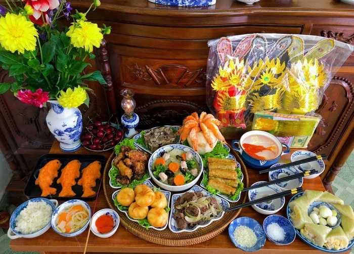 Mâm cúng ông Công ô Táo