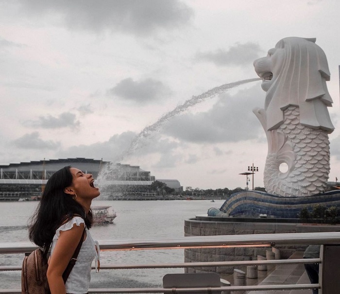 Du lịch Singapore - Merlion Park