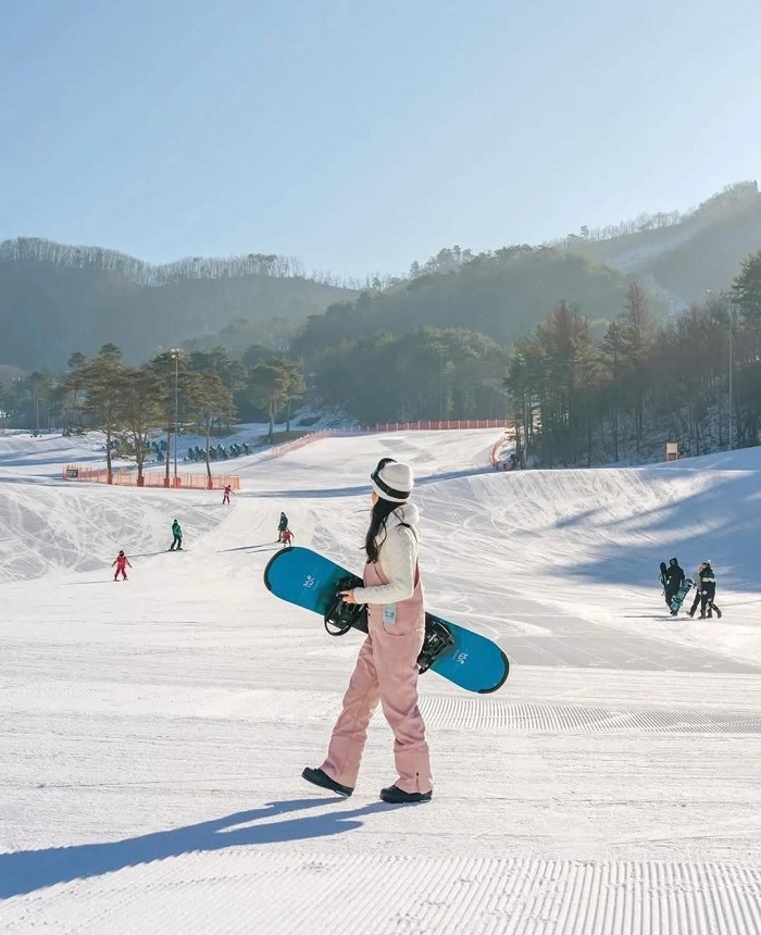 Phoenix Pyeongchang là khu trượt tuyết nổi tiếng châu Á nằm ở Hàn Quốc được yêu thích 