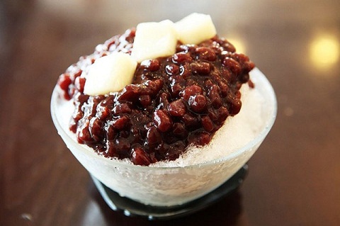 Bingsu đậu đỏ món ăn truyền thống giải nhiệt xứ Hàn 