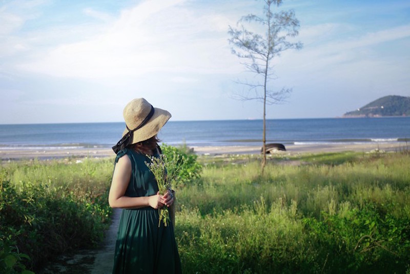 hoa nở tr&ecirc;n c&aacute;t ở Cửa L&ograve; 