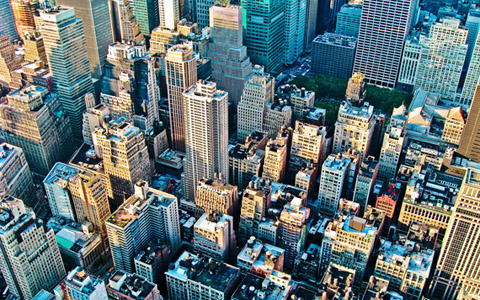 Thành phố New York nhìn từ toà nhà Empire State.