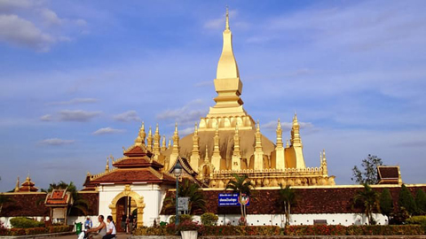 Ngôi chùa Pha That Luang ở Viêng Chăn, Lào