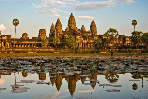 Đền Angkor Wat ở Siem Reap, Campuchia