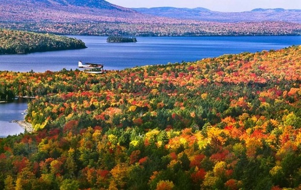 Mùa cây thay màu lá trên Tiểu bang Maine