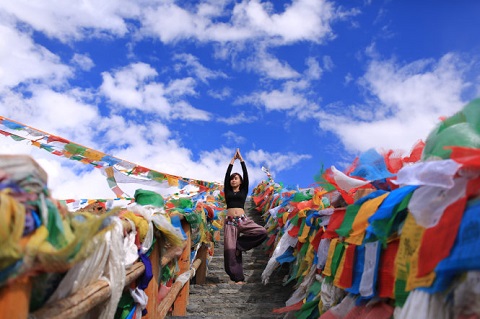 Những dải langta đầy màu sắc ở Tây Tạng