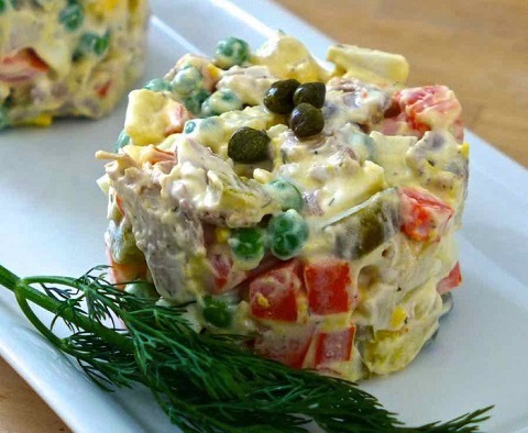 Salad Olivier của Nga