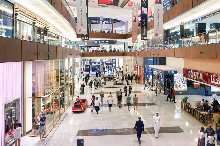 Dubai Shopping Mall  trong tháp Burj Khalifa