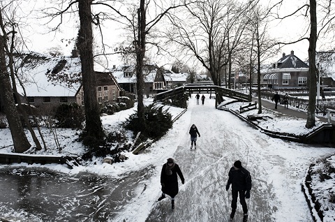Tiết trời mùa đông ở Giethoorn