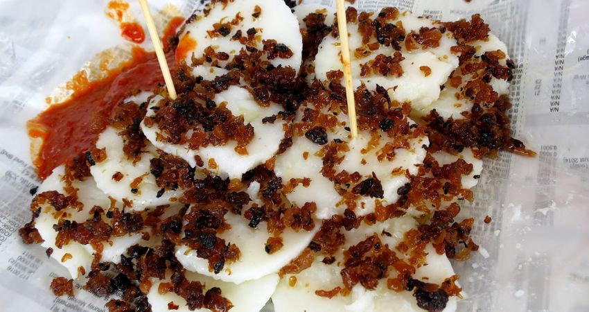 Chwee Kueh là món bánh hấp nổi tiếng tại Johor Bahru Chwee Kueh là món bánh hấp nổi tiếng tại Johor Bahru