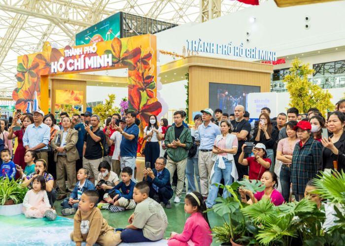 Không gian hội chợ mùa Xuân 2026