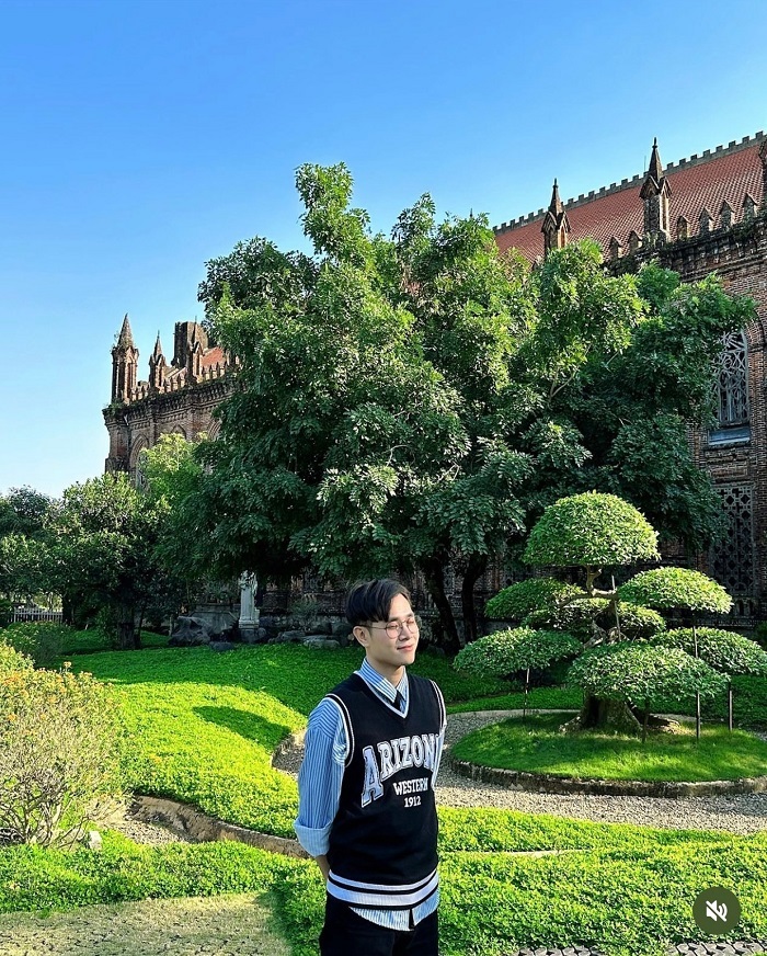 Kinh nghiệm du xuân Ninh Bình khung cảnh tràn ngập cây xanh tại Đan viện Châu Sơn