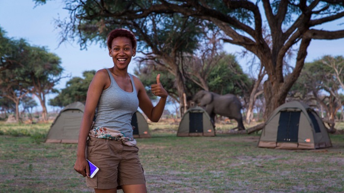 đi safari ở Botswana