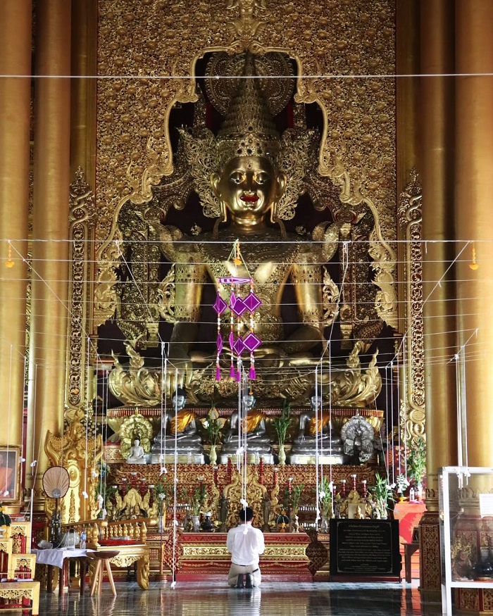 Chùa Wat Ku Tao Thái Lan được xây dựng tinh tế, tỉ mỉ