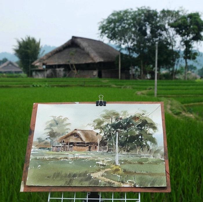 Thôn Tha Hà Giang hiện lên với vẻ đẹp vô cùng dịu dàng