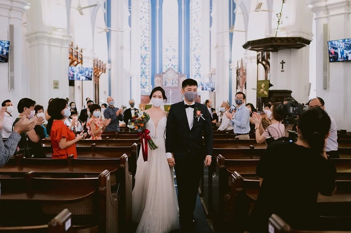 Nhà thờ Saint Andrew Singapore được nhiều cặp đôi chọn làm lễ cưới