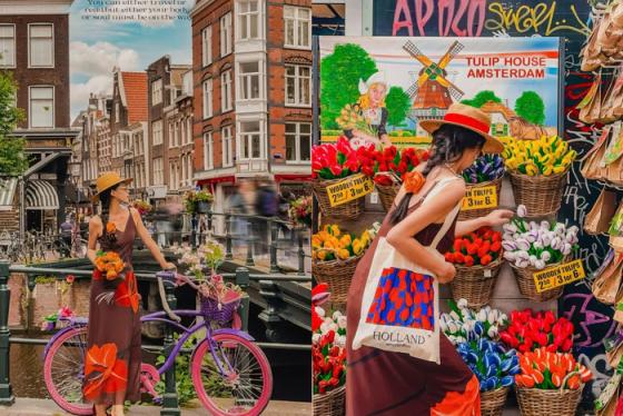 Chợ hoa Bloemenmarkt Hà Lan: Chợ hoa nổi độc đáo bên dòng sông Singel lãng mạn