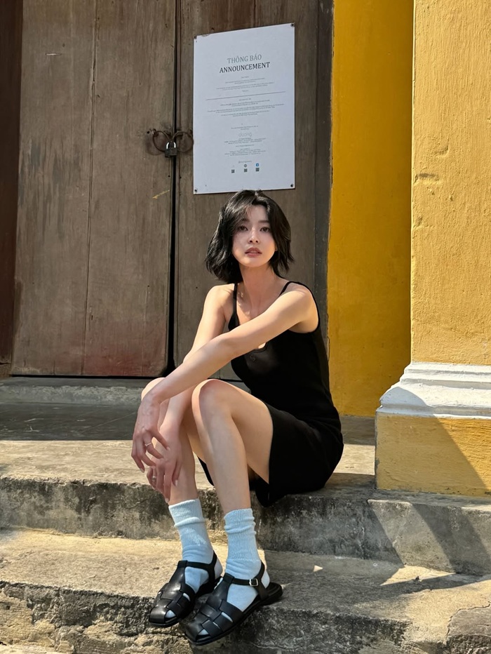 Hình ảnh đời thường, gần gũi của Kwon Nara tại Hội An nhận nhiều lời khen từ cộng đồng mạng. Ảnh: Instagram nhân vật