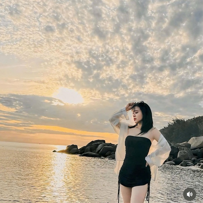 Hoàng hôn trên biển Cẩm Lĩnh Hà Tĩnh