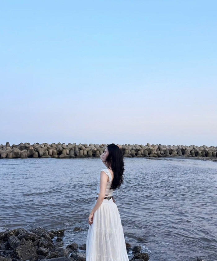 Biển Thịnh Long Nam Định có nhiều góc sống ảo cho các nàng thơ