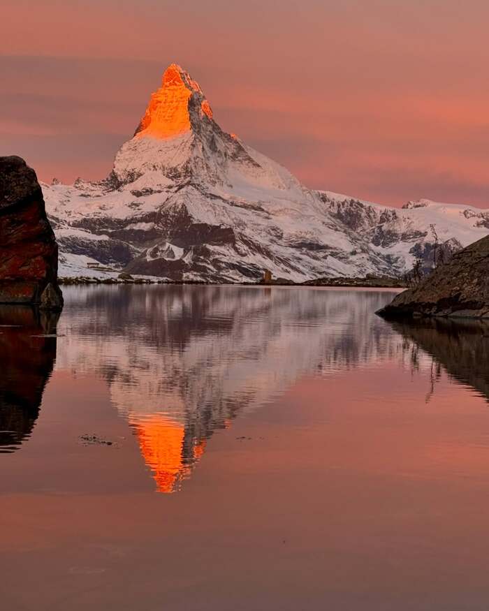 Kinh nghiệm du lịch Zermatt Thụy Sĩ – Khám phá hồ Riffelsee