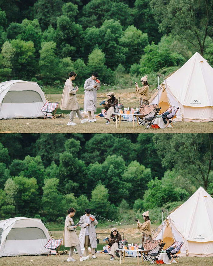 Kinh nghiệm du lịch Sóc Sơn Hà Nội: Cắm trại ở hồ Chòm Núi