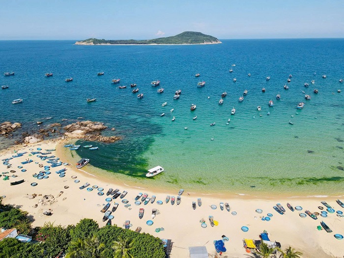 Làng chài Phước Đồng Phú Yên nhìn từ trên cao