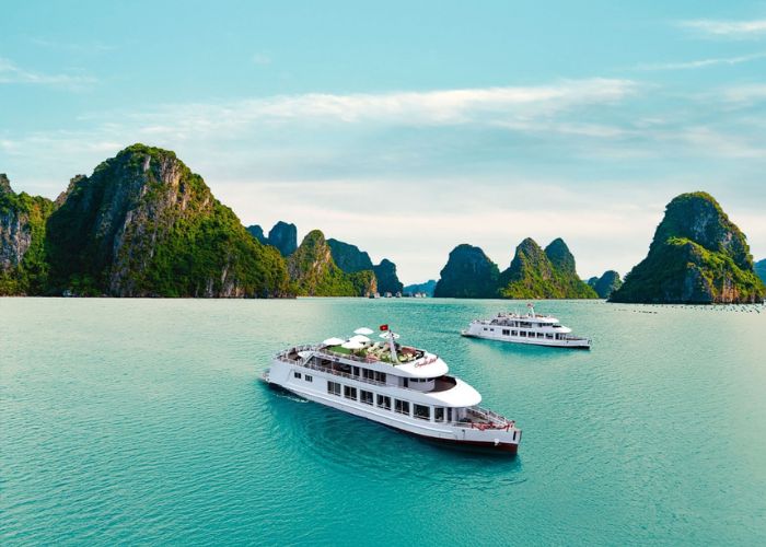 Du thuyền Crystal Holidays Cruise đưa du khách khám phá rừng vịnh đảo trên Bái Tử Long