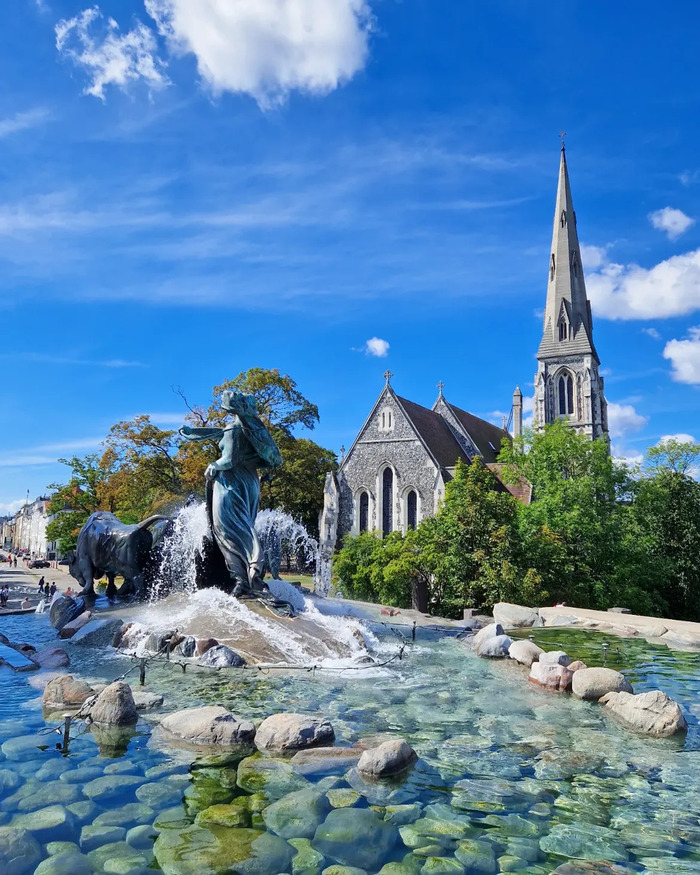Đài phun nước Gefion Đan Mạch là biểu tượng văn hóa nghệ thuật nổi tiếng của Copenhagen