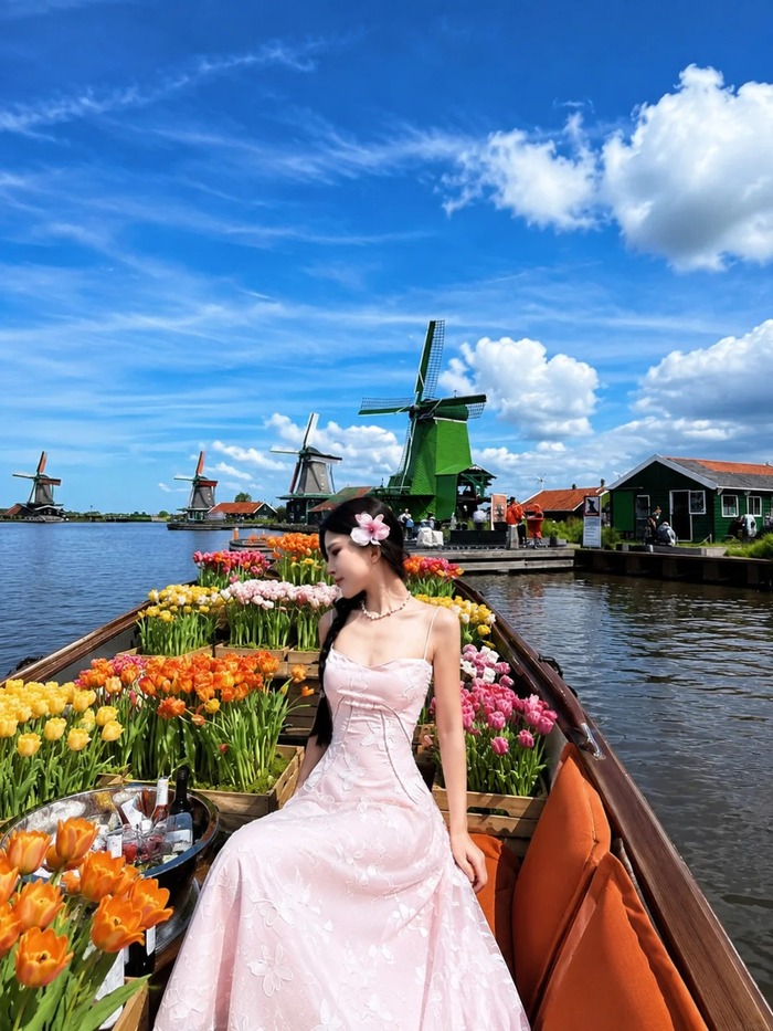 tháng 4 - tháng 9 là thời điểm tham quan làng Zaanse Schans Hà Lan lý tưởng