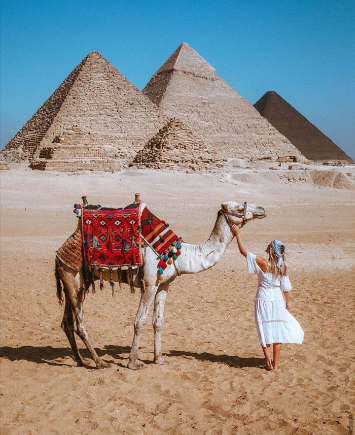 Chiêm ngưỡng quần thể Kim tự tháp Giza - Ảnh: Lữ Hành Việt Nam