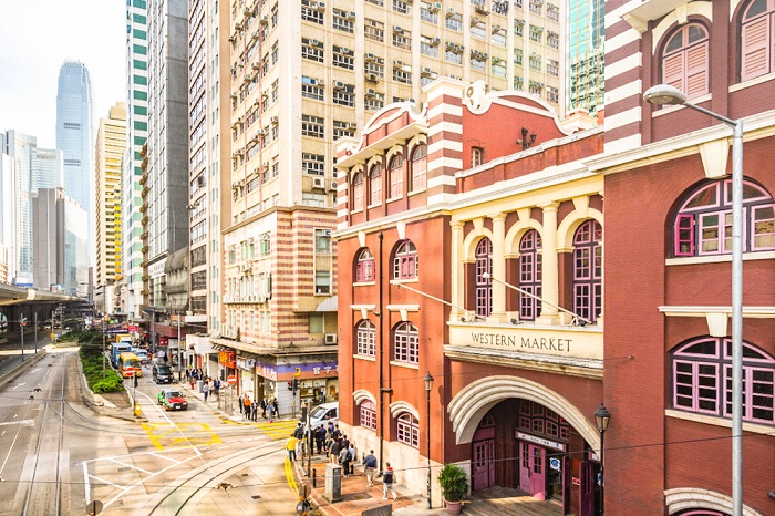 chợ Tây ở Sheung Wan Hồng Kông