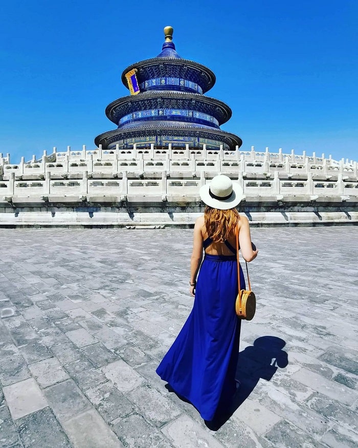 chụp ảnh tại Đền Thiên Đàn Bắc Kinh