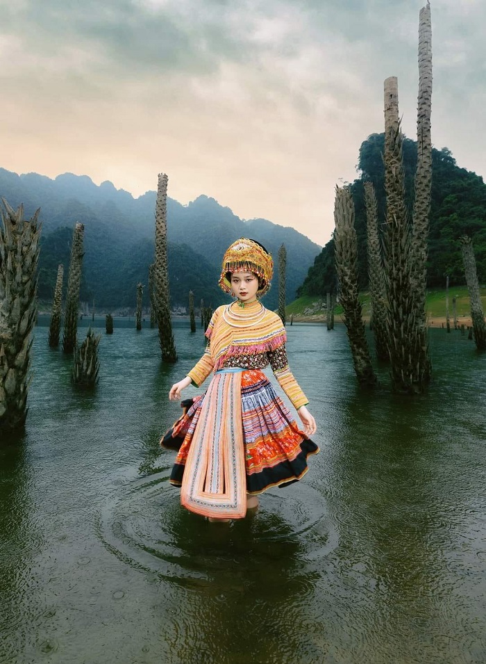 Ngoài thác Khuổi Nhi Tuyên Quang, bạn có thể chụp được vô vàn kiểu ảnh đẹp khi tới hồ Na Hang