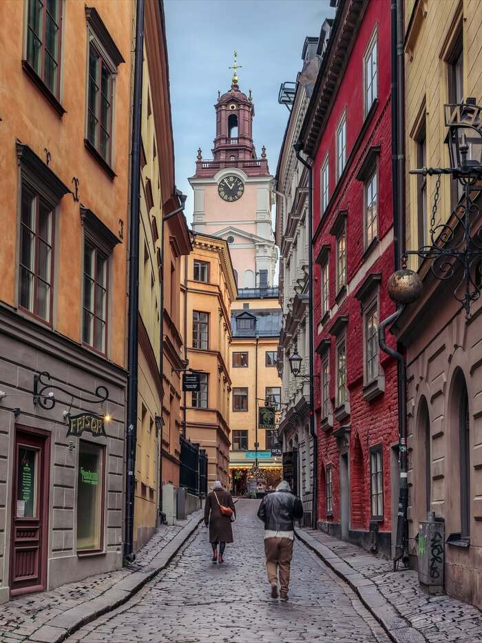 Khu phố cổ Gamla Stan Thụy Điển là nơi Stockholm ra đời hơn 700 năm trước