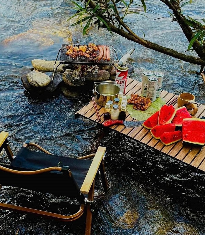 Thác số 6 Hà Giang thích hợp để ăn uống, cắm trại