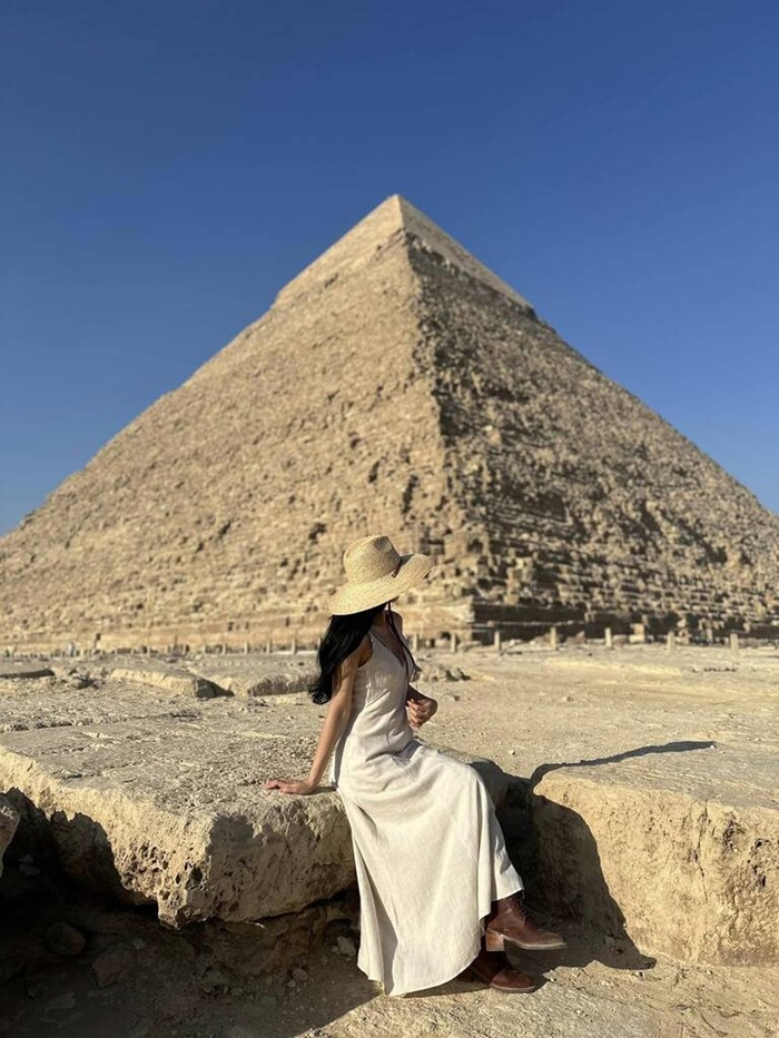 Di sản nổi tiếng ở châu Phi phải kể tới quần thể Kim tự tháp Giza - Ảnh: Báo Lao Động