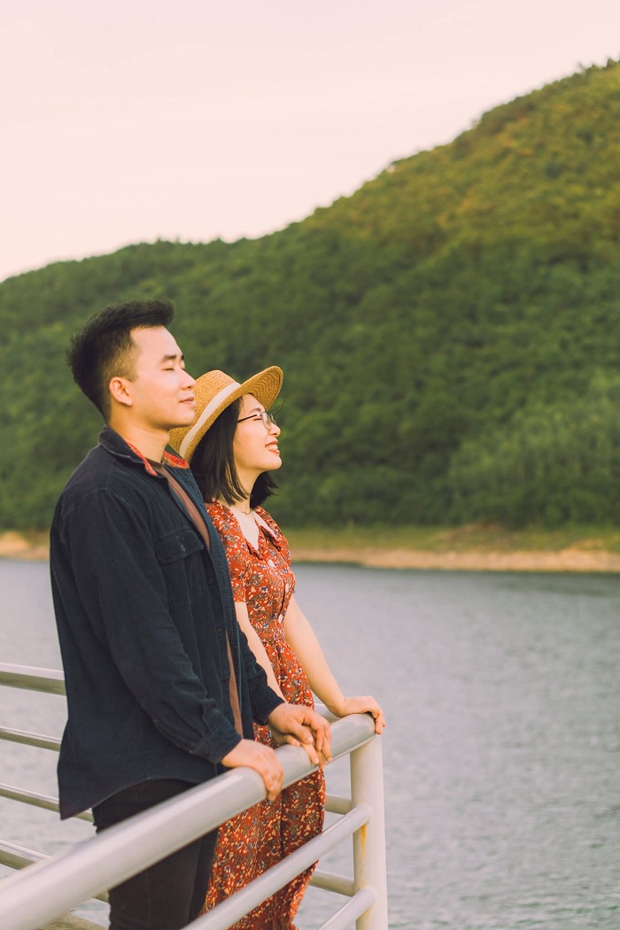 Có rất nhiều góc chụp ảnh đẹp tại Hồ Xạ Hương Tam Đảo