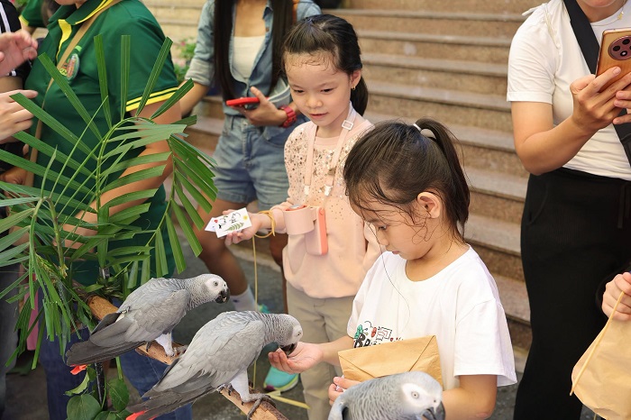 Các bạn nhỏ được tìm hiểu về thế giới động vật khi tới Khu vui chơi ở Sài Gòn cho trẻ em