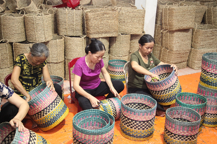 Làng nghề cói Kim Sơn Ninh Bình tạo công việc cho nhiều người lao động