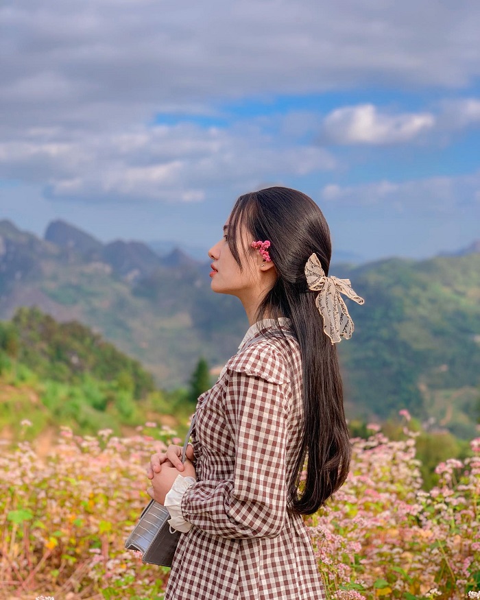 Mùa tam giác mạch là mùa hoa tháng 10 ở miền Bắc khiến du khách ngẩn ngơ