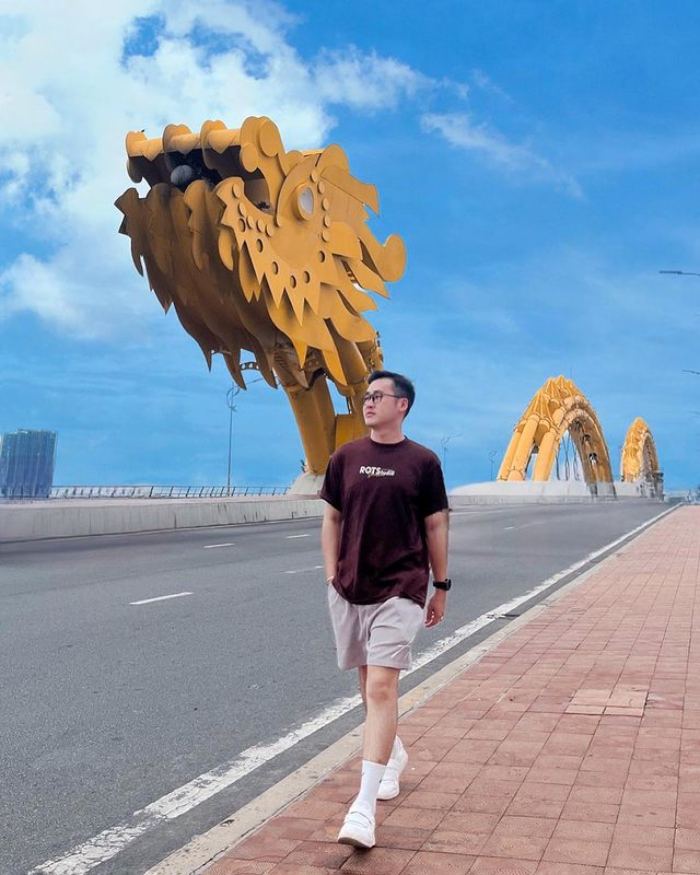 check-in cầu Rồng Đà Nẵng